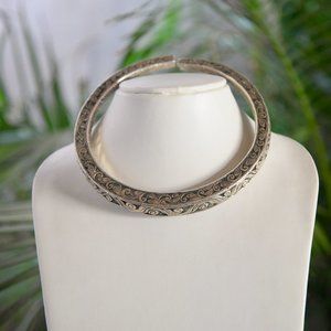 Handmade Exclusive Silver Choker Necklace Ethnic Tribal Boho Gypsy Unique Jewel